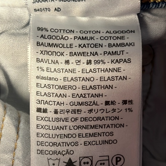 Levi’s Premium 501 Women Jeans 28x28 Distressed Hole Button Fly Ankle streetwear - Picture 11 of 12